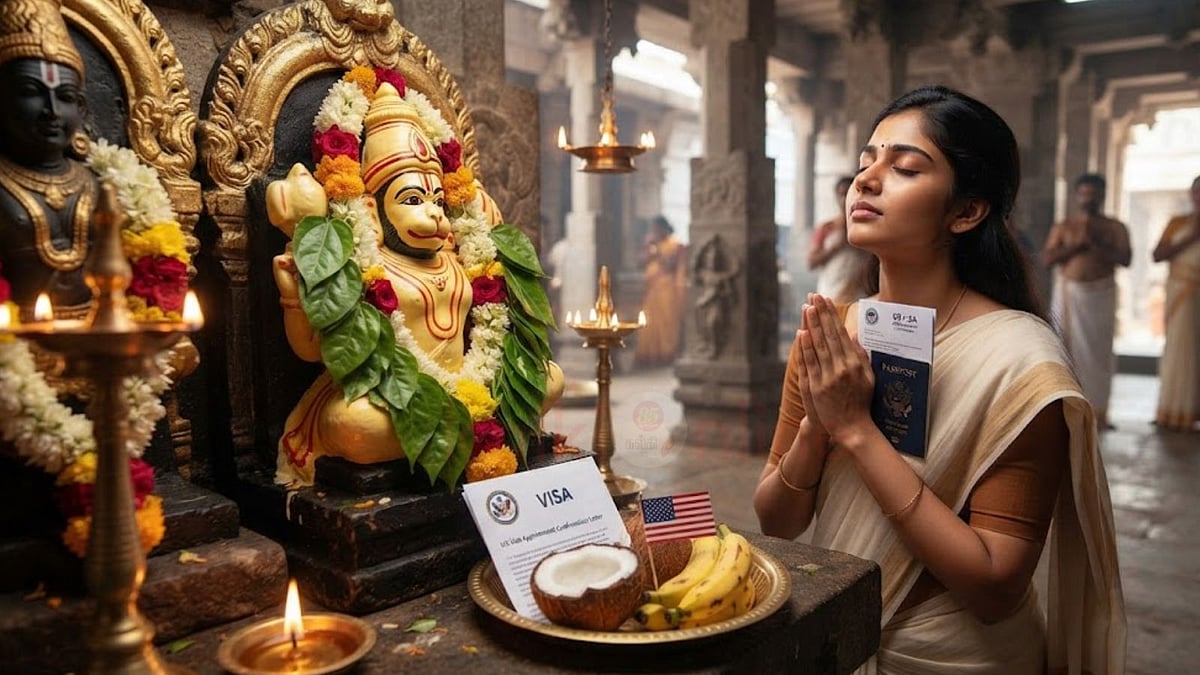 “சென்னைல இப்படி ஒரு கோயிலா….?” அமெரிக்கா விசா உடனே கிடைக்க இங்க போனா போதும்…. பக்தர்கள் கூட்டம் அலைமோதும் ரகசியம்…. ஆஞ்சநேயர் கோயில் சிறப்பு….!!