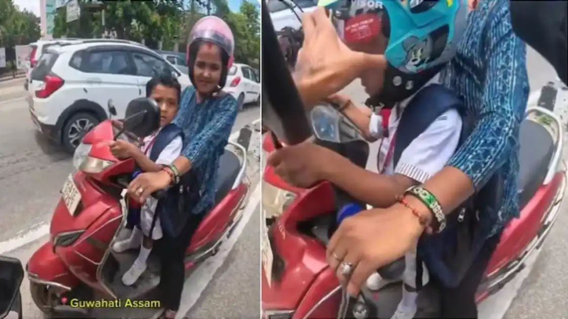 “இந்த சம்பவம் தான் இப்போ ட்ரெண்டிங்! ரோட்டுல போயிட்டு இருந்த குட்டி பையனை வழிமறிச்ச பைக்கர்….!” அடுத்து நடந்தது என்ன தெரியுமா….? இணையத்தை நெகிழ வைத்த வீடியோ….!!!