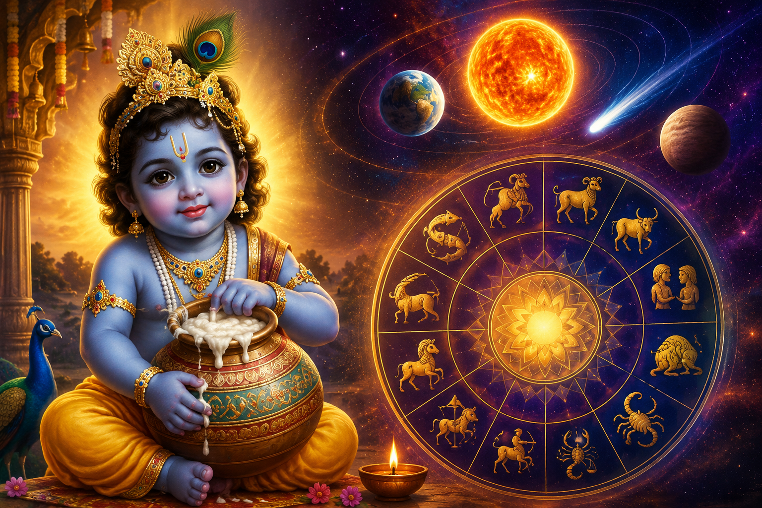 ஜென்மாஷ்டமி நாளில் 3 கிரகங்கள் ஒரே ராசியில்…! திரிகிரக யோகம்… புதாதித்ய ராஜயோகமும் உருவாகிறதாம் அதிர்ஷ்டம் பெறும் 4 ராசிகள் எவை தெரியுமா…?
