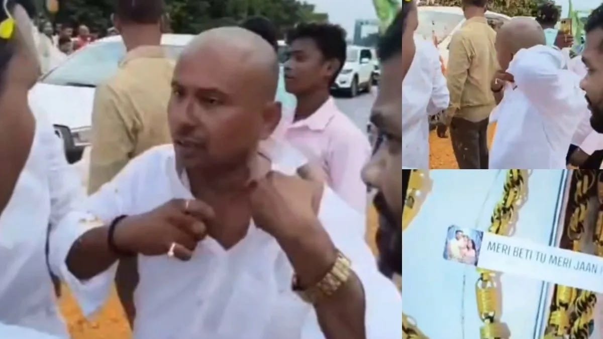 அமைச்சரை வரவேற்க போன கட்சி பிரமுகருக்கு விழுந்த விலை உயர்ந்த அடி…! “கூட்ட நெரிசலில் ரூ.7 லட்சம் தங்க சங்கிலி அபேஷ்”… கழுத்தில் கை வைத்து பரிதாபத்துடன் தேடும் வீடியோ வைரல்…!