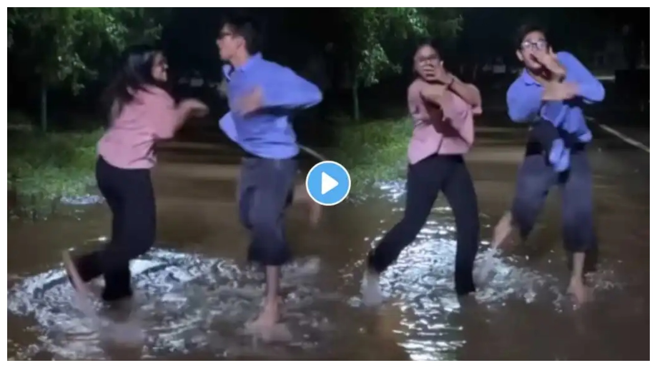 “டான்ஸ்னா இதுதாண்டா டான்ஸ்!”.. மழையில் நனைந்தபடியே வைரல் பாடலுக்கு ஆட்டம் போட்ட ஜோடி… இணையத்தில் லைக்குகளைக்விக்கும் வீடியோ..!!!