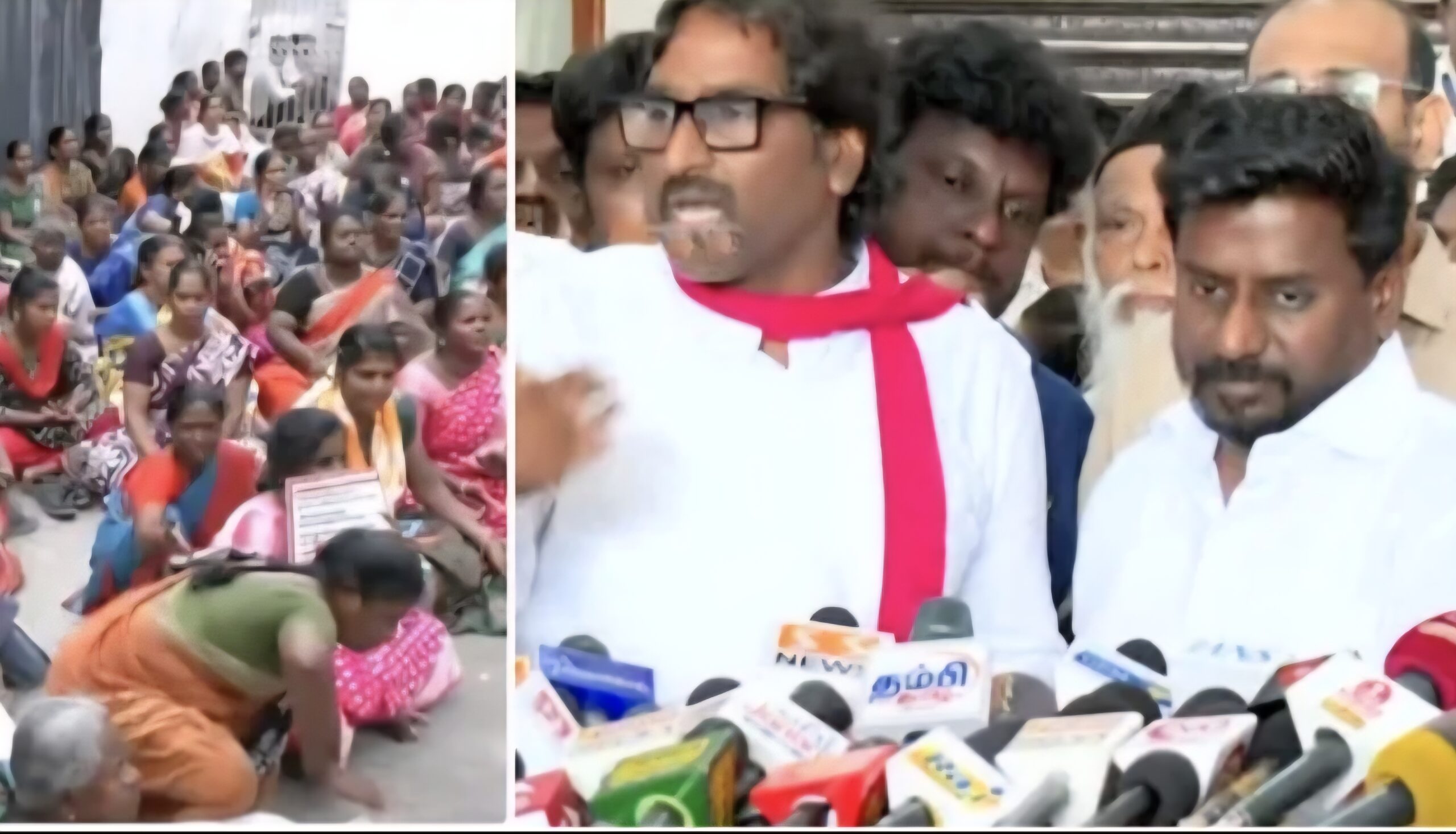 “தூய்மைப் பணியாளர்கள் போராட்டம் வாபஸ்?” அமைச்சர்கள் நடத்திய பேச்சுவார்த்தை…. வெளியானது அதிரடி முடிவு….!!