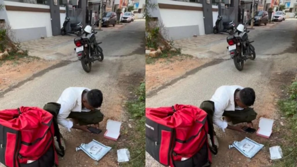 கண்ணீரே வந்துட்டு…! நகை புடிக்கலைன்னு ரிட்டன் போட்ட பெண்… சுட்டெரிக்கும் வெயிலில் தெருவில் அமர்ந்து டெலிவரி ஊழியர் செய்த வேலை… நமக்கு ஈசி ஆனால் அவங்களுக்கு… இணையவாசிகளின் இதயத்தை நொறுக்கிய வீடியோ..!